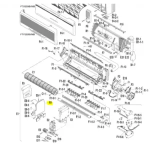 PLACA DE CONTROL + EEPROM UNIDAD INTERIOR DAIKIN FTXS50BVMB