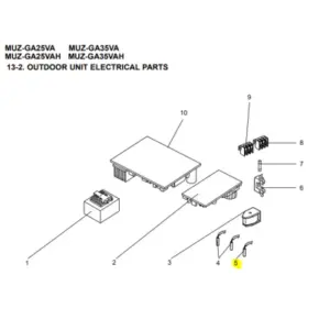 Sonda ambiente unidad exterior MITSUBISHI ELECTRIC modelo MUZ-GA25VA E1