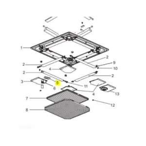 PLACA RECEPTORA DE SEÑAL UNIDAD INTERIOR CASSETTE MITSUBISHI ELECTRIC PLA-RP100BA2.UK