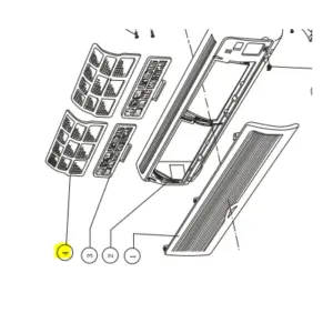 2 Filtros unidad interior HIYASU modelo HSE-16R