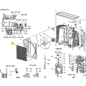 REJILLA UNIDAD EXTERIOR DAIKIN MY56DA7V1