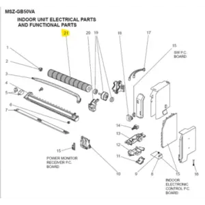 Turbina Mitsubishi Electric unidad interior MSZ-GB50VA-E1