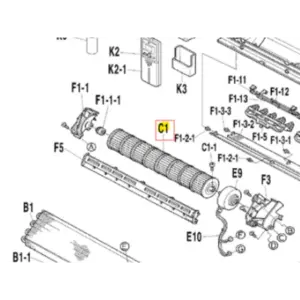 TURBINA INTERIOR AIRE DAIKIN ATXS35DAVMB