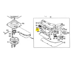 Placa de control split interior DAIKIN modelo FFQ50B7V1B