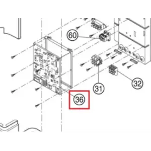 PLACA DE CONTROL UNIDAD EXTERIOR PANASONIC CU-B28DBE5