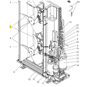 Aspa unidad exterior Mitsubishi Electric PUHZ-P125VHA2.UK S70E10763 168851