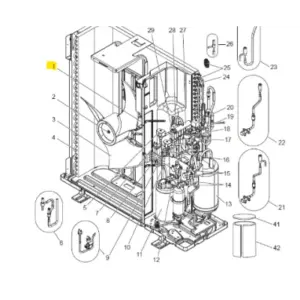 MOTOR VENTILADOR UNIDAD EXTERIOR MITSUBISHI ELECTRIC PUHZ-FRP71VHA2