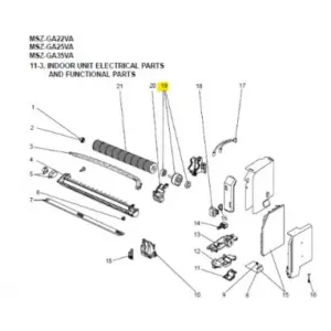 Motor ventilador unidad interior MITSUBISHI MSZ-GA35VA-E1