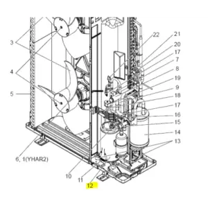 COMPRESOR MITSUBISHI ELECTRIC modelo PUHZ-P125VHA3.UK