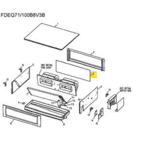 FILTRO DE AIRE UNIDAD INTERIOR FDEQ71B8V3B