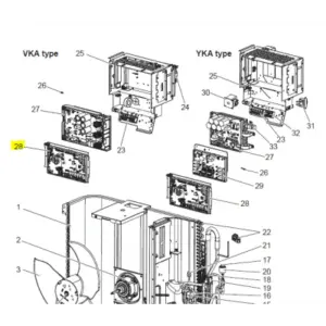 Placa de control unidad exterior Mitsubishi Electric PUZ-SM100VKA.TH