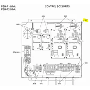 Placa de control unidad interior MITSUBISHI ELECTRIC modelo PEH-P16MYA