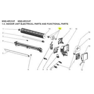 MOTOR VENTILADOR UNIDAD INTERIOR MITSUBISHI ELECTRIC MSZ-HR25VF-E1
