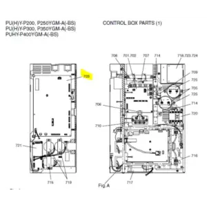 PLACA INVERTER unidad exterior MITSUBISHI ELECTRIC PUHY-P350YGM-A