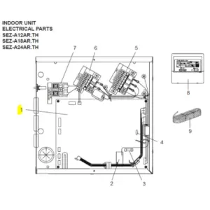 Placa control interior MITSUBISHI ELECTRIC modelo SEZ-A18AR.TH