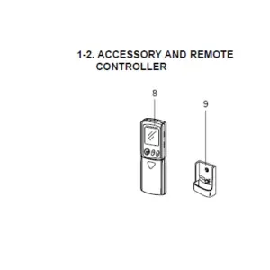 Mando a distancia unidad interior MITSUBISHI ELECTRIC modelo MSZ-GC35VA-E1