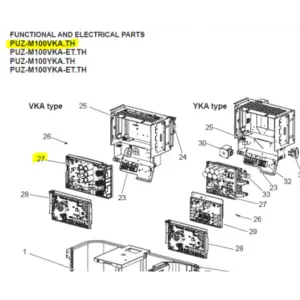 Placa electrónica inverter unidad exterior Mitsubishi Electric PUZ-M100VKA.TH
