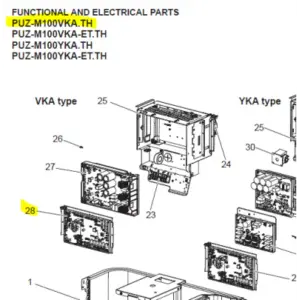 Placa electrónica control unidad exterior Mitsubishi Electric PUZ-M100VKA.TH