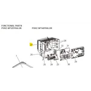 Placa potencia inverter unidad exterior MITSUBISHI ELECTRIC modelo PUHZ-SP140YHA.UK