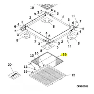 Filtros unidad interior conductos MITSUBISHI DAIYA FDTA501
