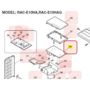 Placa electrónica unidad exterior HITACHI RAC-E10HA