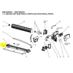 LAMA HORIZONTAL INTERIOR MITSUBISHI MSZ-DM35VA-E1