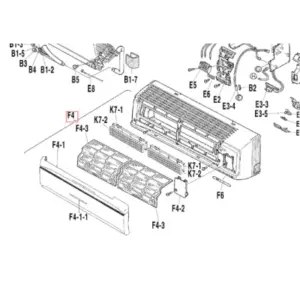 Carcasa split interior DAIKIN ATXS35DVMB