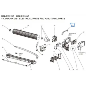 Sondas unidad interior MITSUBISHI ELECTRIC modelo MSZ-DW25VF-E1