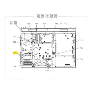 Placa filtro de ruido exterior MITSUBISHI ELECTRIC modelo PURY-EP250YLM-A1