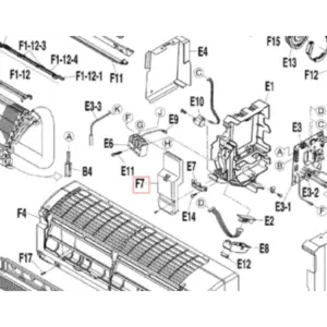 Tapa de conexiones Split interior DAIKIN ATX25J2V1B