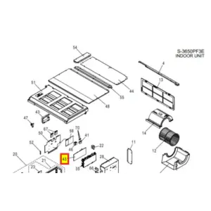 Placa electrónica control unidad interior PANASONIC S-3650PF3E