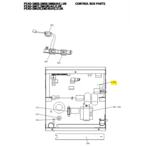 Placa de control unidad interior conductos MITSUBISHI ELECTRIC modelo PEAD-SM71JA2.TH