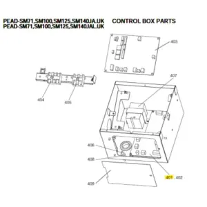 Placa de potencia unidad interior conductos MITSUBISHI ELECTRIC PEAD-M71JA.UK