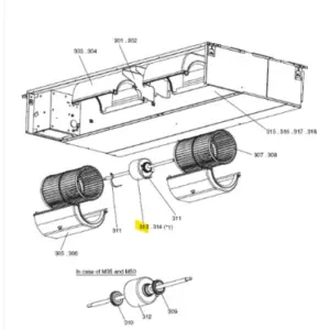 MOTOR VENTILADOR UNIDAD INTERIOR MITSUBISHI ELECTRIC PEAD-M71JA.UK