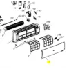 Tapa filtros unidad interior HAIER AS18TD2HRA-TH2