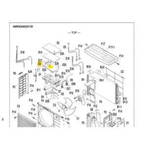 Placa control unidad exterior DAIKIN 2MKS40G2V1B