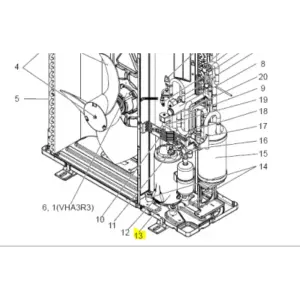 COMPRESOR MITSUBISHI ELECTRIC modelo PUHZ-P125VHA3R1.UK