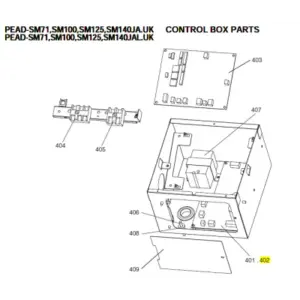 Placa de potencia unidad interior conductos MITSUBISHI ELECTRIC modelo PEAD-SM100JA.UK