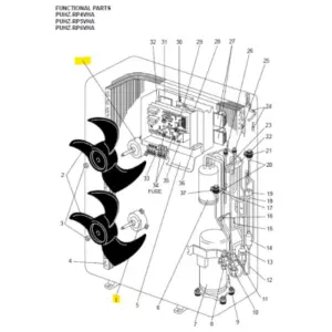 Motor ventilador unidad exterior Mitsubishi Electric PUHZ-RP4VHA