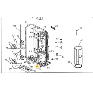 COMPRESOR DAIKIN unidad exterior modelo ERHQ016BAV3