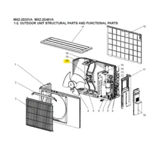 Motor ventilador unidad exterior Mitsubishi Electric MXZ-2D33VA-E3