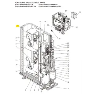 Motor ventilador unidad exterior Mitsubishi Electric PUHZ-SHW112VHAR4.UK