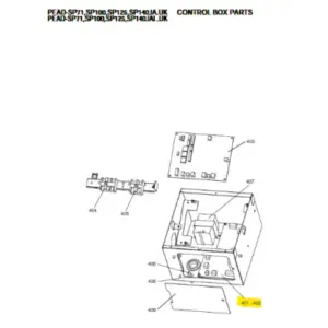 Placa de potencia unidad interior conductos MITSUBISHI ELECTRIC modelo PEAD-SP100JAR1