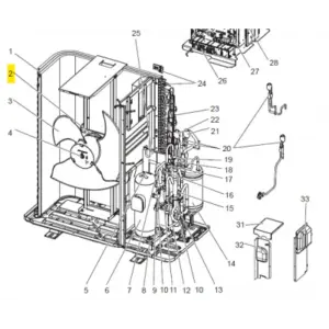 Motor ventilador unidad exterior MITSUBISHI ELECTRIC ECODAN PUHZ-SW100VAA.UK
