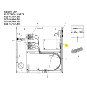 Placa de potencia interior MITSUBISHI ELECTRIC modelo SEZ-KA50VA.TH