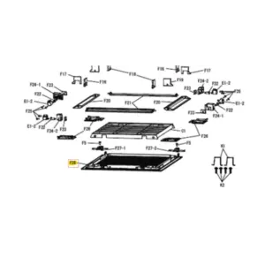 Tapa filtros cassette interior DAIKIN modelo BYFQ60C2W1W