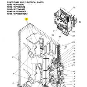Motor ventilador exterior MITSUBISHI ELECTRIC modelo PUHZ-HRP100VHA2