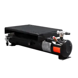 RECIPIENTE DE LIQUIDO HORIZONTAL RHC-90/1 CON SOPORTE PARA COMPRESOR A 32 BAR