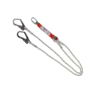 Arnés de seguridad con mosquetones y cuerda CLIMAX 27-C