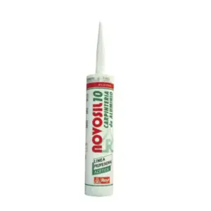 Sellante de silicona acética NOVOSIL 554-02 blanco en tubo de 300ml
